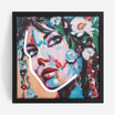 Obraz CANVA LED dziewczyna 30x30 cm - 1