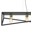 Lampa wisząca loftowa czarno-złota GOTE IV - 5