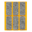 Podkładki pod meble szare PROSTOKĄT 6x2,5 cm - 2