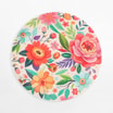 Talerz z melaminy w kwiaty 25 cm - 1