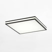 Plafon LED RGB czarny MARIO z pilotem 46,5x46,5 cm - 1