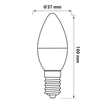 Żarówka LED E14 5W barwa neutralna ORO-E14-C37-TOTO-5W - 4