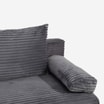 Sofa 3-osobowa rozkładana jasnoszara LEMON - 3