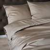 Pościel z makosatyny taupe PURE 160x200 cm - 4
