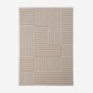 Dywan geometryczny RETRO, kremowo-beżowy, 120x170 cm - 1