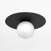 Lampa sufitowa czarna FLAT - 1