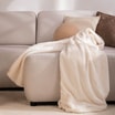 Koc kremowy POPPY 200x200 cm - 3