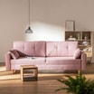 Sofa rozkładana różowa MOZI - 1