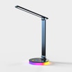 Lampa biurkowa LED nowoczesna czarna podstawa RGB - 1