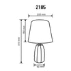 Lampa stołowa glamour czarno-złota 31 cm - 2
