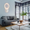 Kinkiet LED RGB Wi-Fi stalowy Q-ARKOA z pilotem - 5