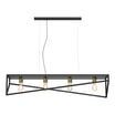 Lampa wisząca loftowa czarno-złota GOTE IV - 1