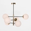 Lampa wisząca kule czarno-złota AURORA - 2