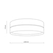 Lampa sufitowa słomkowy abażur CALMA 60 cm - 4