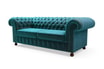 Sofa glamour lazurowa CHESTER - 2