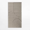 Dywan geometryczny szary PIATTO 80x150 cm - 1