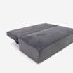 Sofa 3-osobowa rozkładana jasnoszara LEMON - 2