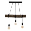 Lampa wisząca rustykalna orzech TRABO 3 - 6