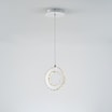 Lampa wisząca LED pierścień chrom GIRONA - 3