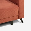 Sofa 3-osobowa z funkcją spania ceglasta TOLMERA - 6