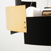 Lampa wisząca czarno-złota TORI - 3
