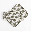 Taca z melaminy w palmy 36,5x29 cm MIX - 5
