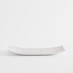 Talerz dekoracyjny biały 34x13 cm - 1