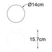 Lampa sufitowa kula złota ARCTURUS - 2