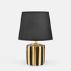 Lampa stołowa czarno-złota abażur 28,5 cm - 1