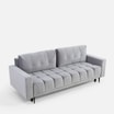 Sofa rozkładana szara CARO - 3