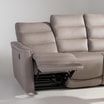 Sofa 3-osobowa z funkcją relaksu skórzana ALASSIO - 2