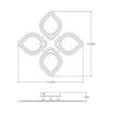 Lampa sufitowa LED 30W biała chrom ILLUMIA - 2