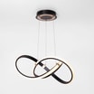 Lampa wisząca LED INDIGO czarno-złota - 1