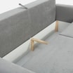Sofa rozkładana szara ŁUKASZ - 6