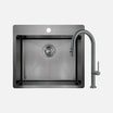 Zlewozmywak z baterią wielofunkcyjną OLFATO PRECIOUS TITANIUM 55x50,5 cm - 1