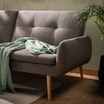 Sofa podwójnie rozkładana szara LUBERTO - 3
