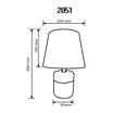 Lampa stołowa glamour złoto-czarna 26 cm - 2
