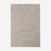 Dywan geometryczny RETRO, kremowo-szary, 120x170 cm - 1
