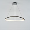 Lampa wisząca LED chromowana czarna GETAFE 85 cm - 2