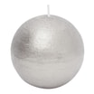 Świeca kula srebrna RUSTIC 8 cm - 1