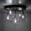 Lampa sufitowa kule czarno-złota NILOS 5 - 2