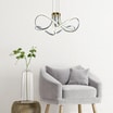 Lampa wisząca LED ABRO czarno-szaro-złota - 2