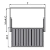 INFIT wieszak na spodnie do szaf ADBOX 75 cm - 3