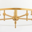 Lampa wisząca abażur biało-złota ABBANO - 3