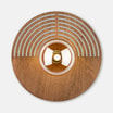 Kinkiet ciemne drewno brązowy LUNAR WOOD 30 cm - 3