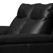 Sofa skórzana 2-osobowa czarna PERLE - 5