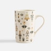 Kubek świąteczny, porcelanowy, dziadek do orzechów, 385 ml - 1