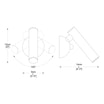 Kinkiet LOYA LED W0461-01A-STP7 - 2