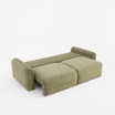Sofa 3-osobowa rozkładana ciemnozielona ECHO - 5