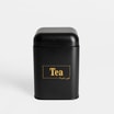 Pojemnik kuchenny czarny TEA 19 cm  - 1